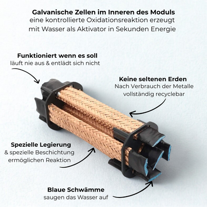 Wasserbetriebene LED-Lichterkette | Warmweiß, 2m