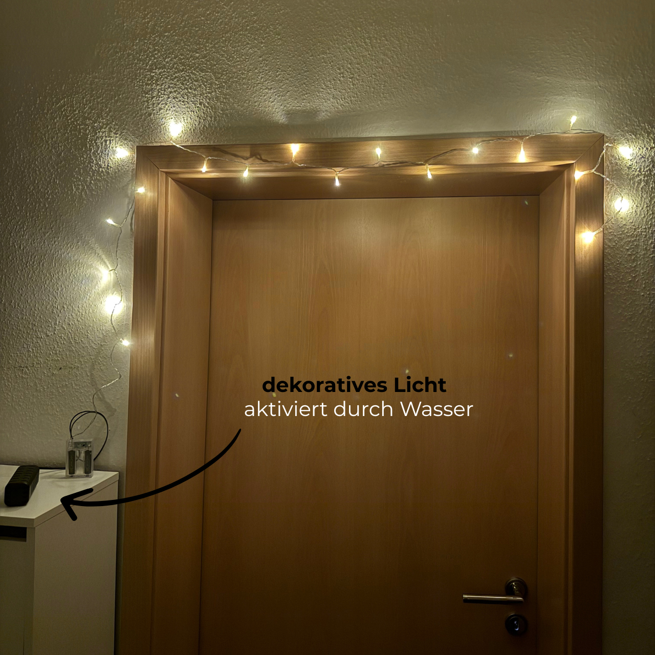 Wasserbetriebene LED-Lichterkette | Warmweiß, 2m